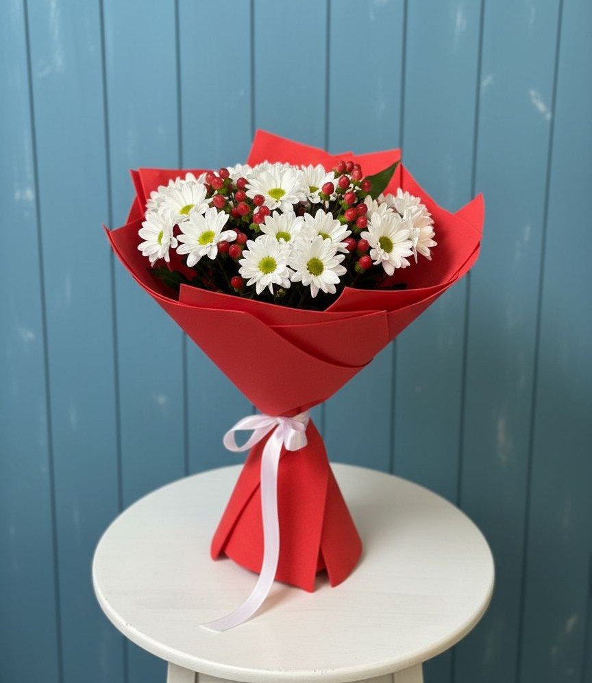 Букет цветов из: Хризантемы в Черепеть