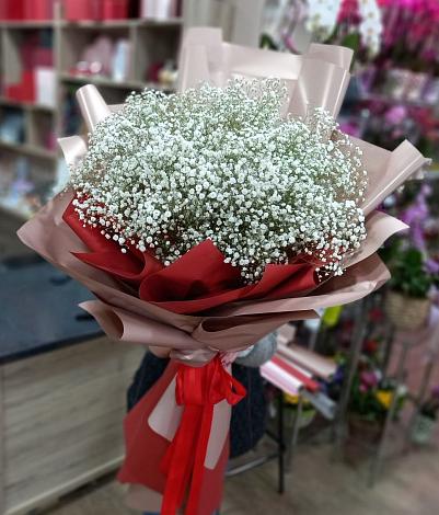 Букет цветов из: Гипсофила в Черепеть
