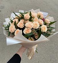 Букет Кремовые розы Латте в Черепеть