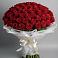 Букет 101 Красная роза Блэк Мэджик в Черепеть