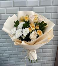 Букет цветов из:  Розы и Хризантемы в Черепеть