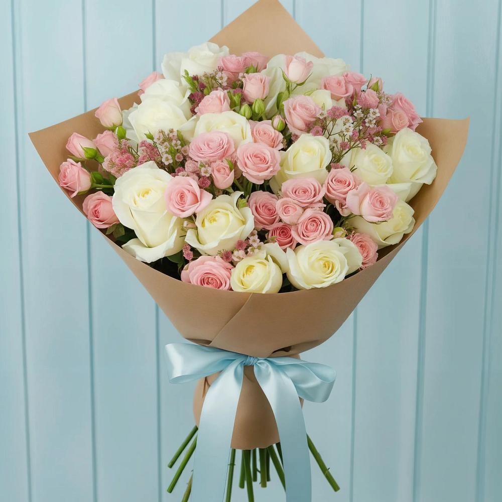 Букет цветов из: Розы в Черепеть