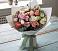 Букет цветов из: Розы, Лизиантусы и Гвоздики в Черепеть