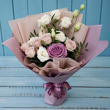 Букет цветов из:  Розы и Лизиантусы #REPLACE_PRED# Черепеть