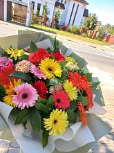 Букет цветов из:  Герберы #REPLACE_PRED# Черепеть