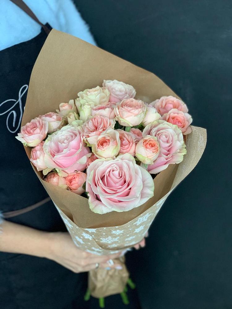 Букет цветов из: Хризантемы и Розы в Черепеть