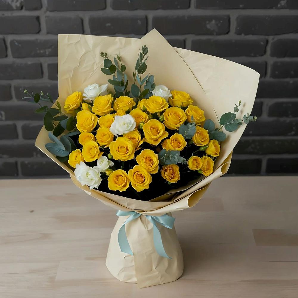 Букет цветов из: Розы в Черепеть