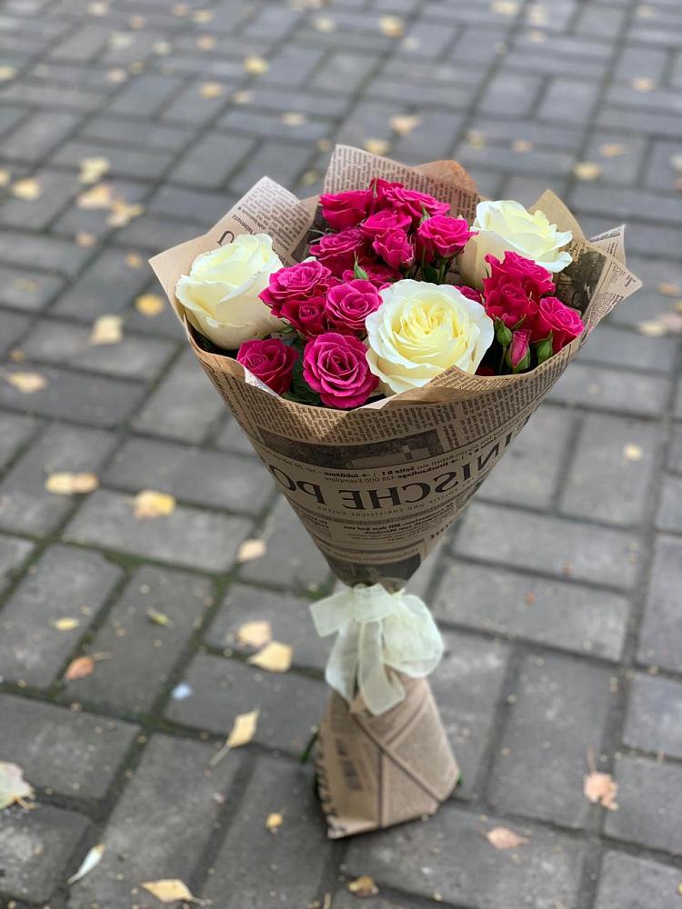 Букет цветов из: Розы в Черепеть