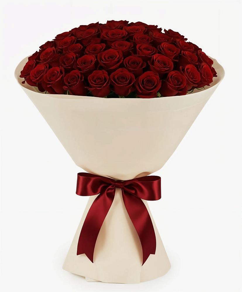 Букет 101 Бордовая роза Блэк Бакарра в Черепеть