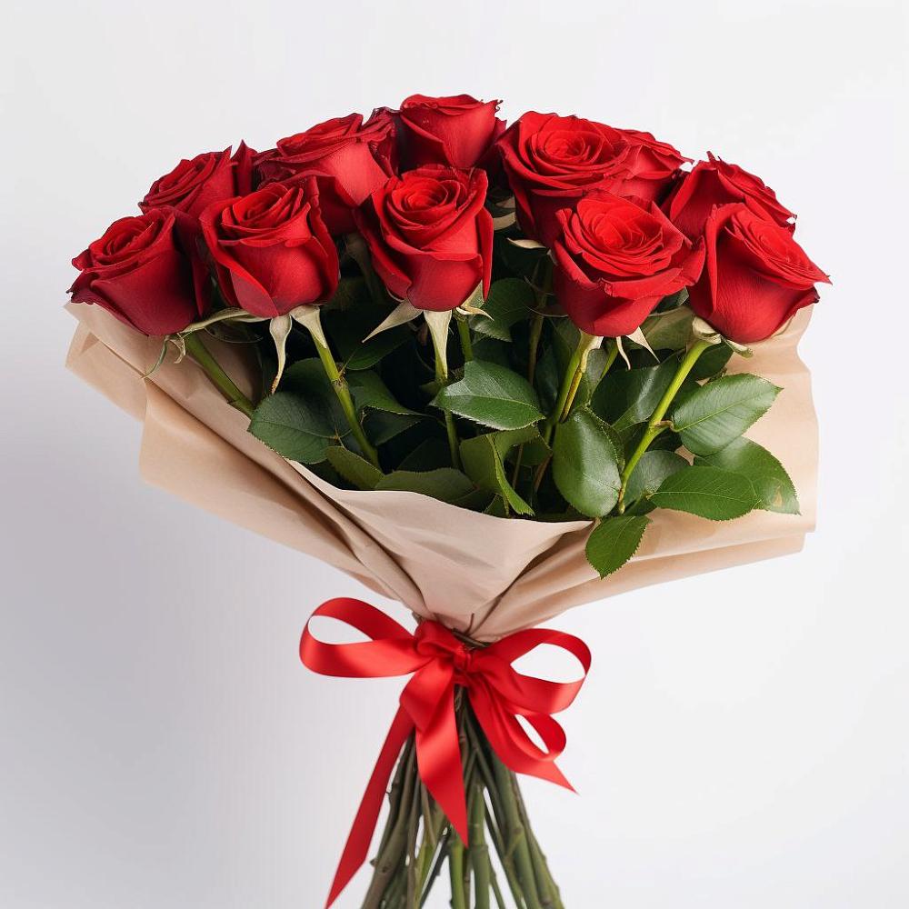 Букет 11 Красных роз Эдлесс Лав в Черепеть