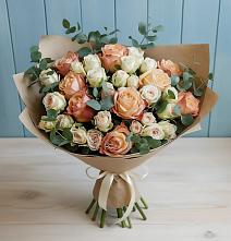 Букет цветов из:  Альстромерии и Розы #REPLACE_PRED# Черепеть